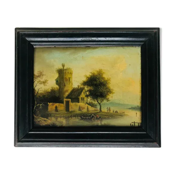 Huile sur panneau
