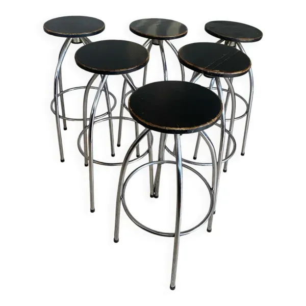 Six tabourets de bar industriel