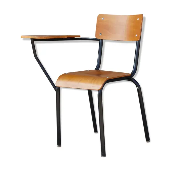 Siège écritoire d'écolier, France 1950