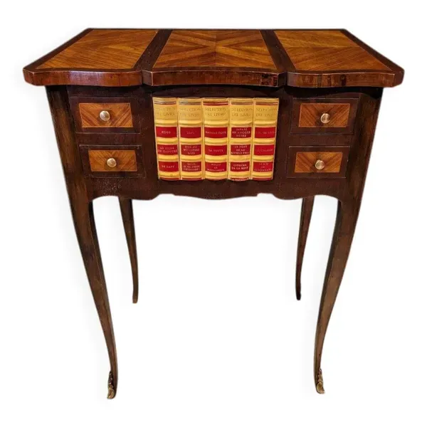 Petite Poudreuse Style Louis XV En Marqueterie