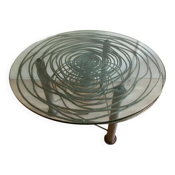 Table sculpturale – Pièce unique de l’artiste Jean‑Pierre Dussaillant