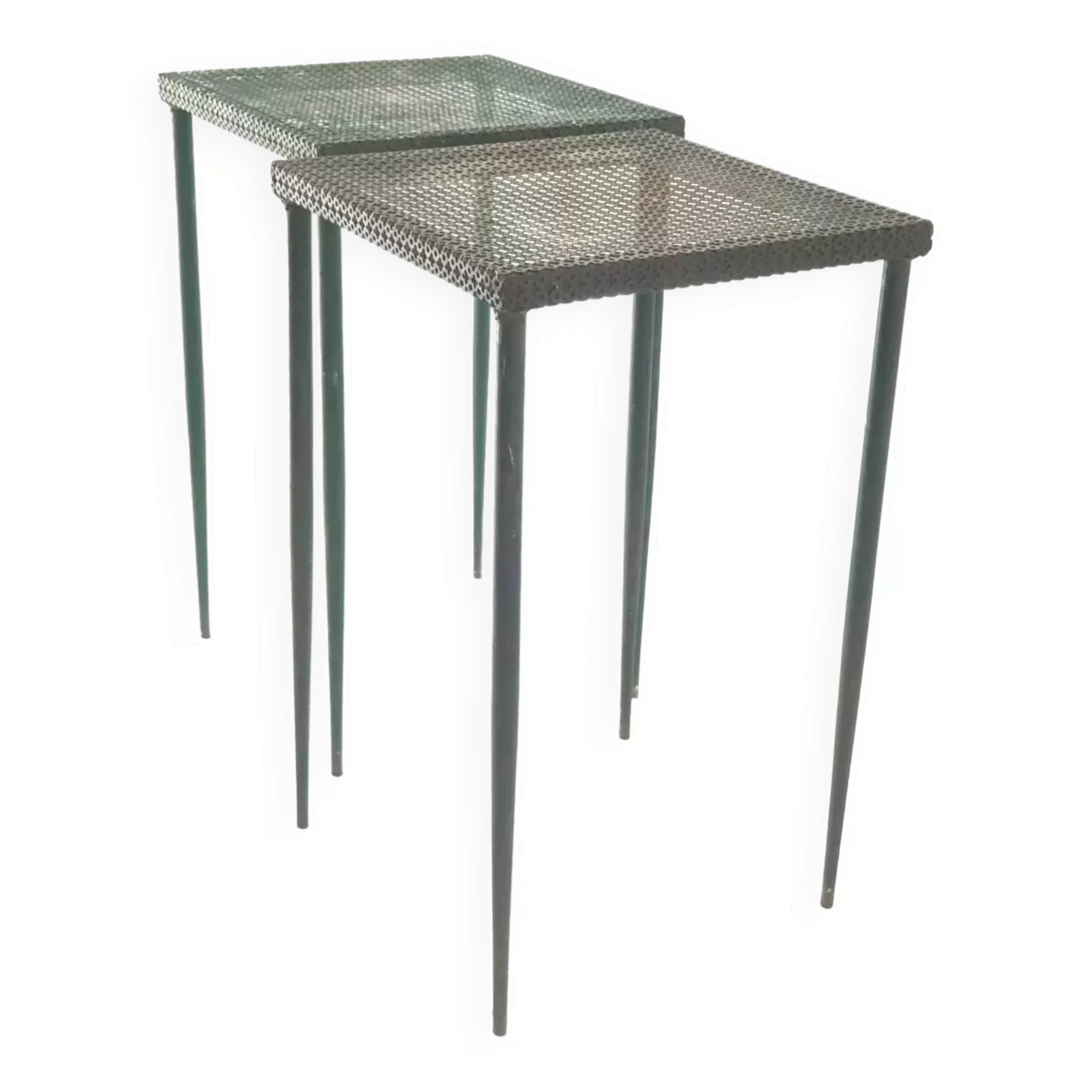 Tables d'appoint Mathieu Mategot tôle perforée