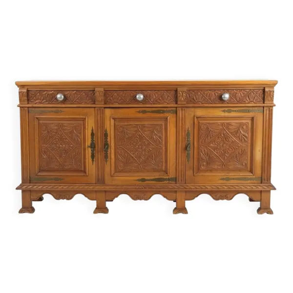 Buffet ancien en chêne massif – Estampillé ''RF'' (Origine Administration)