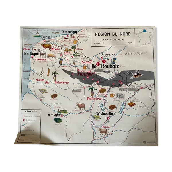 Affiche scolaire vintage