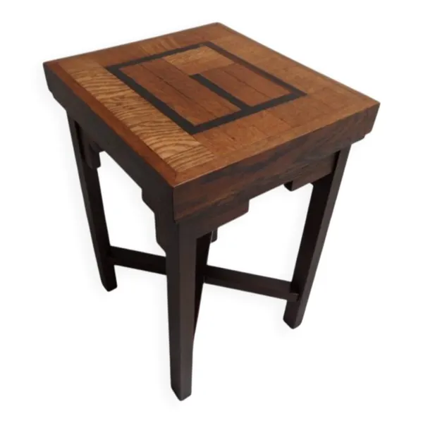 Table basse en chêne Art Déco École d'Amsterdam