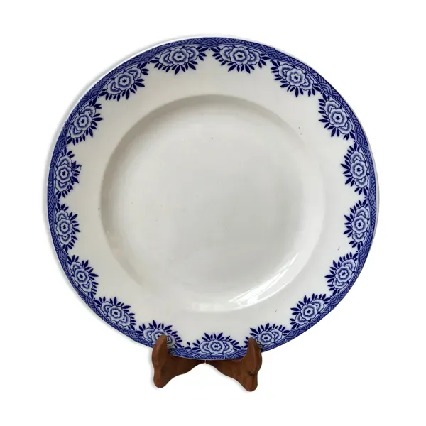 Plat rond DIgoin Sarreguemines Casino modèle ''Capri'' années 50-60