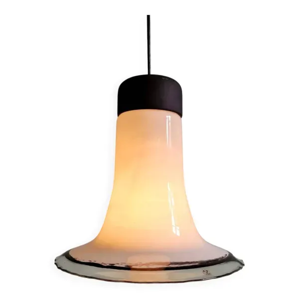 Grande suspension en verre, Peill & Putzler, années 1970