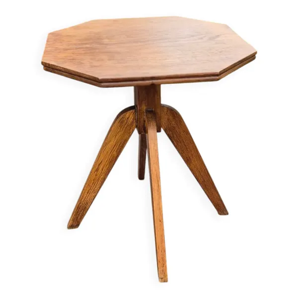 Table d'appoint vintage scandinave – Travail artisanal années 50/60