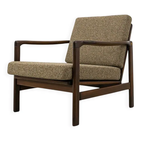 Fauteuil des années 60 par Zenon Bączyk, Pologne.