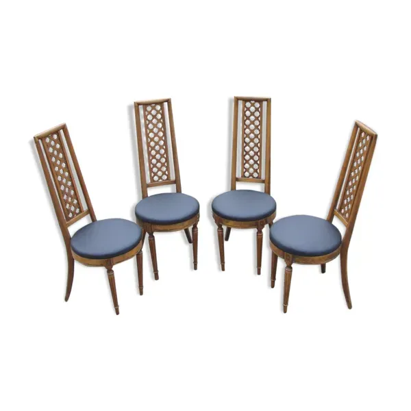 Ensemble de 4 chaises , Jasienica fin des années 60