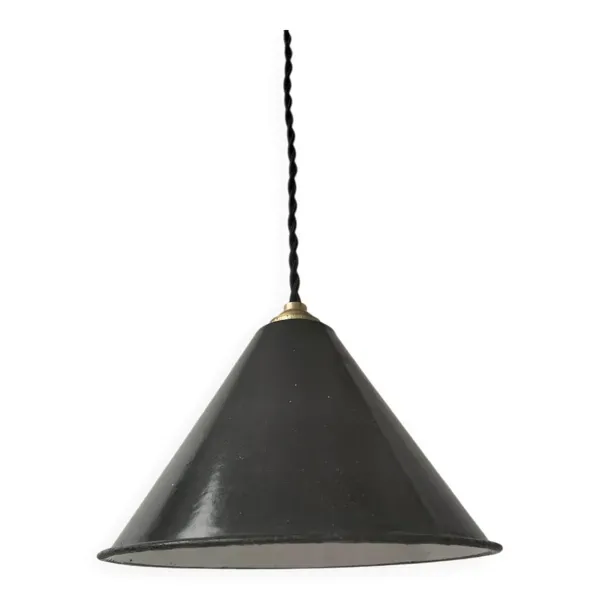 Suspension cône en tôle émaillée