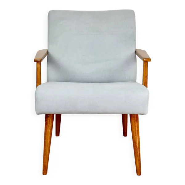 Fauteuil vintage avec accoudoirs Loft - bleu ciel