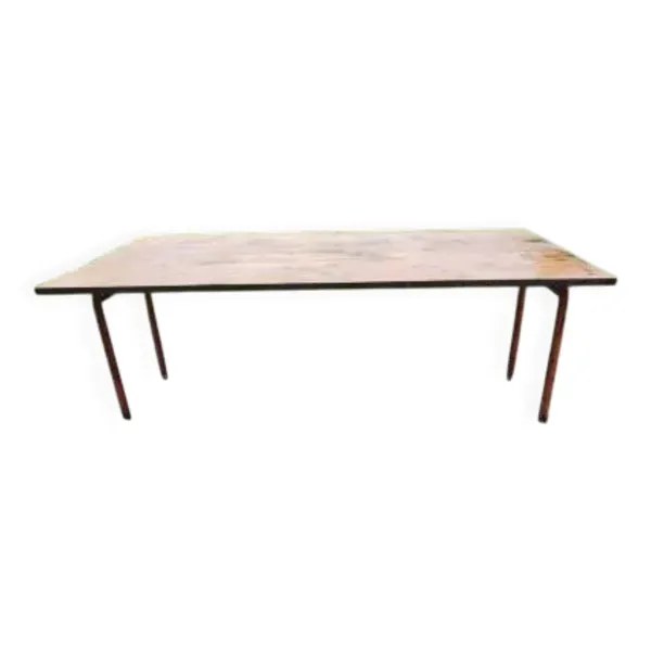 Table Industrielle Fer et Bois