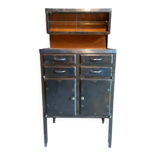 Ancien meuble métallique, médical