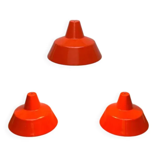 Suspensions Mid-Century danoise Emaille Amatur de Louis Poulsen, années 1960, lot de 3