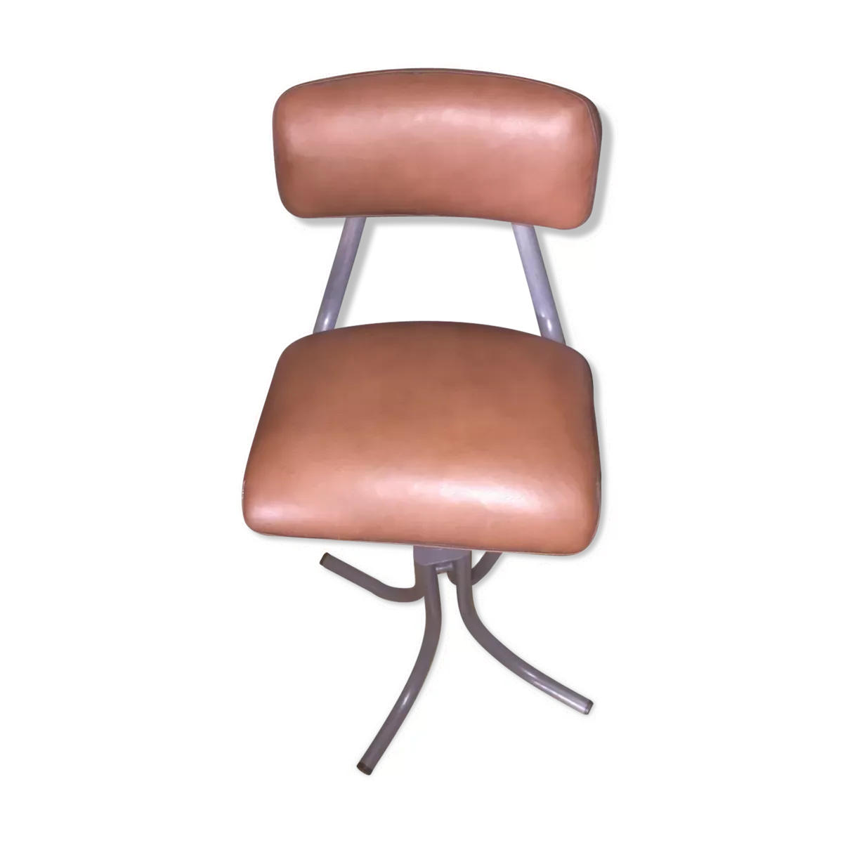 Chaise industrielle cuir