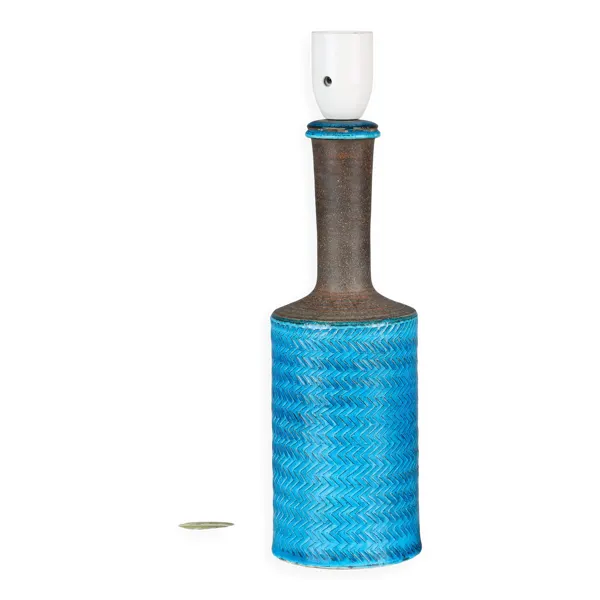 Lampe de table Nils Kahler en céramique Herman A. Kähler, Danemark, 1960 signée