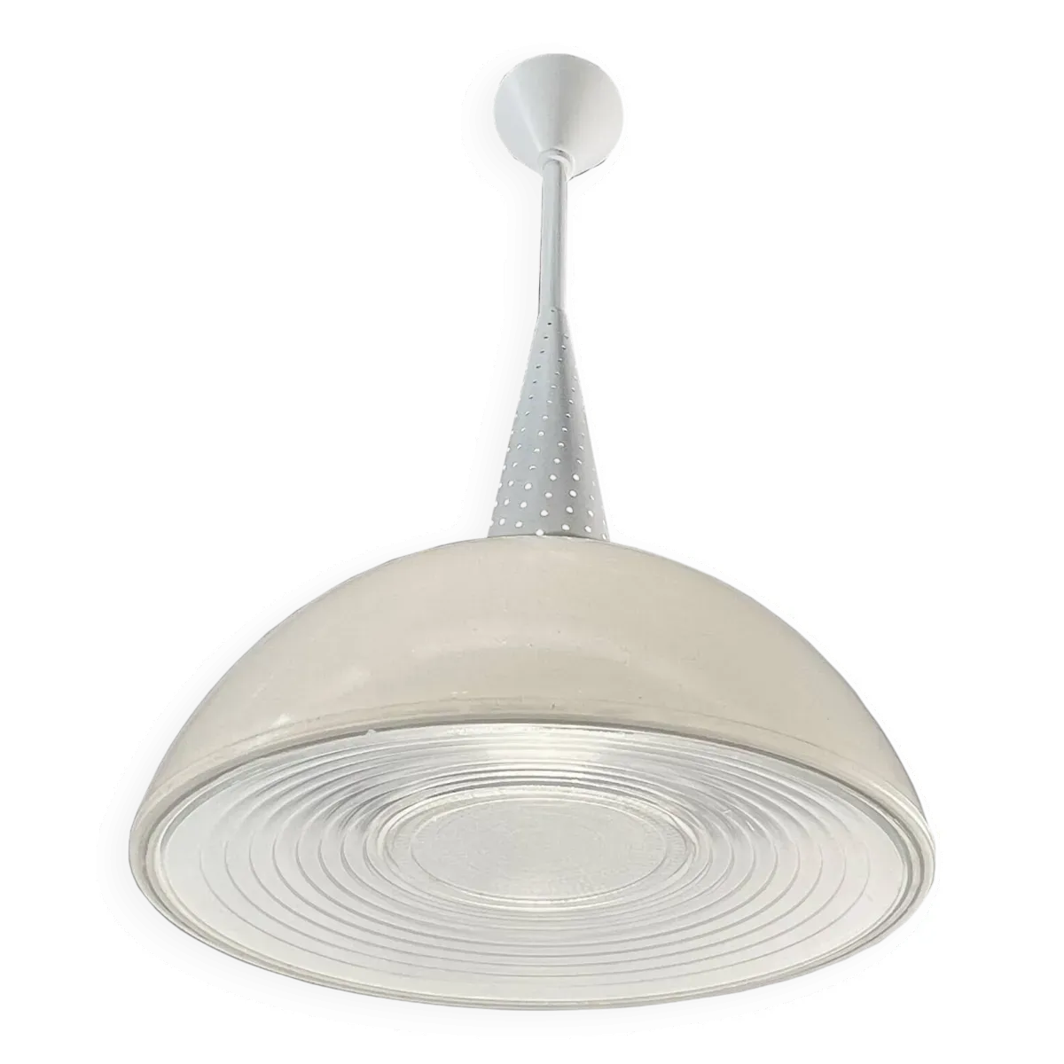 Suspension Vintage Moderniste • Holophane • 1950