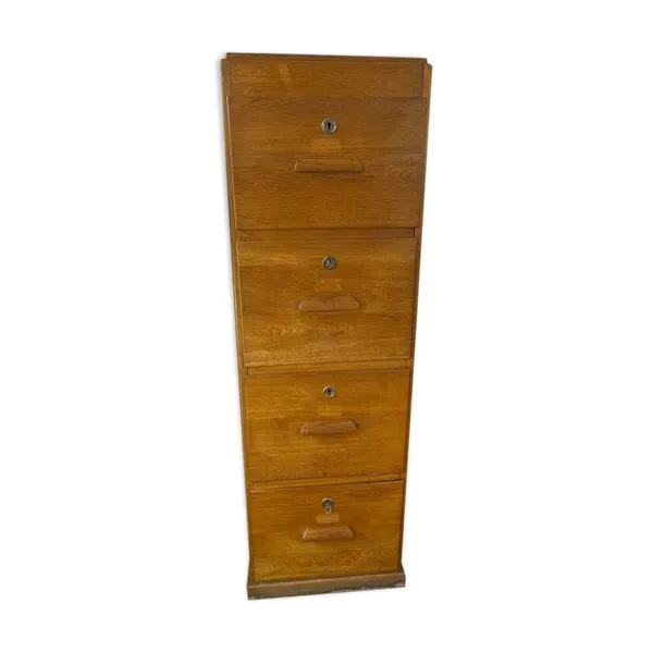 meuble de métier en chêne massif 1950