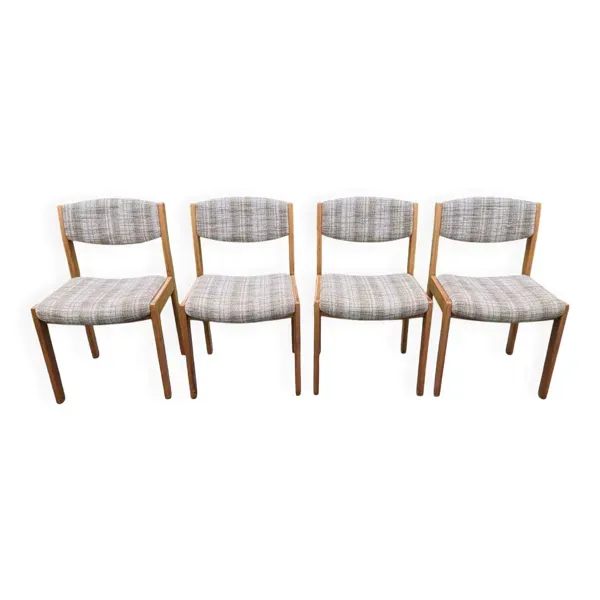 4 chaises scandinaves, 1970-80