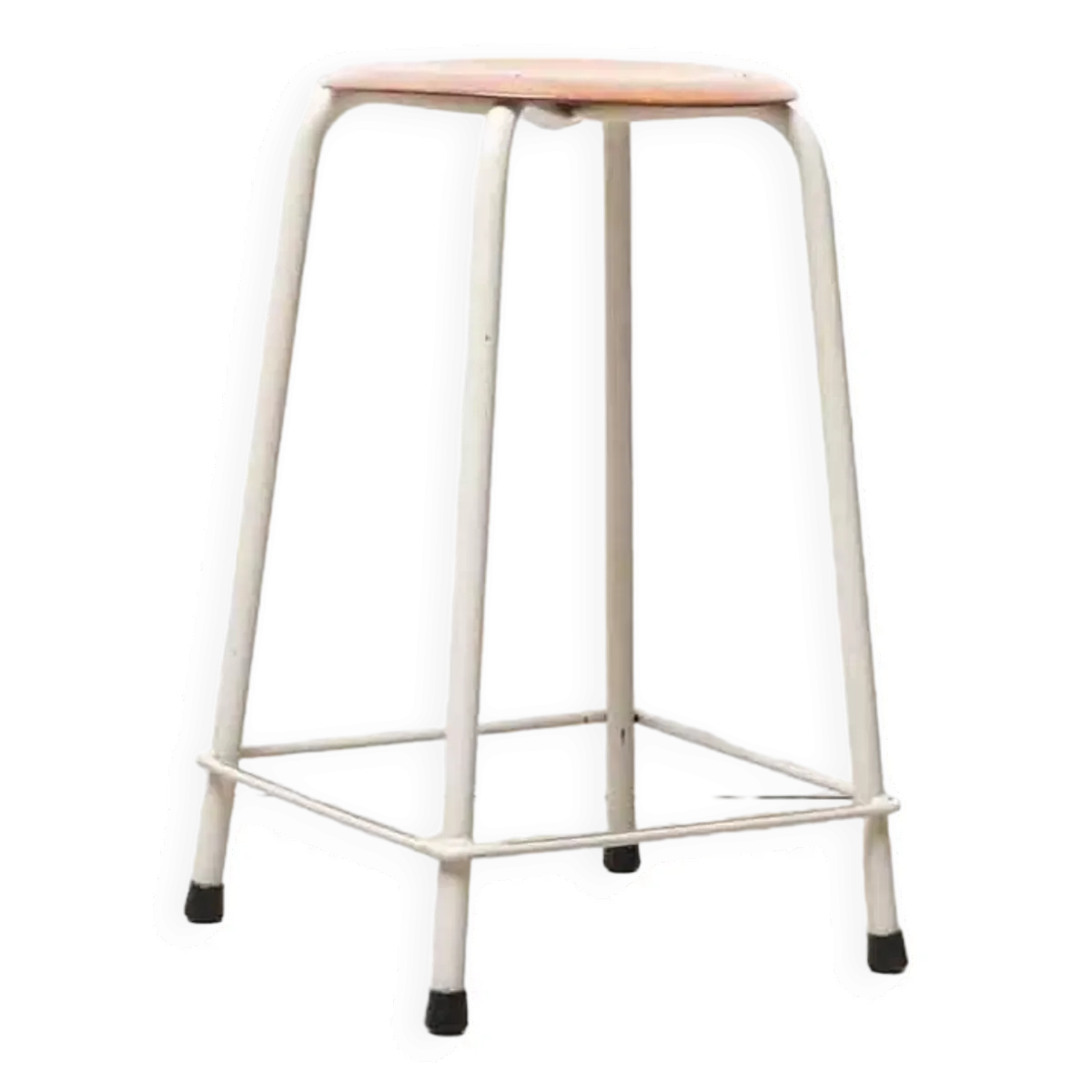 Tabouret empilable pagholz vintage chêne / gris