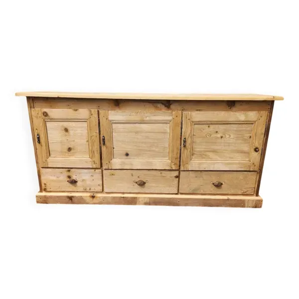 Ancien meuble de métier 3 tiroirs et 3 portes