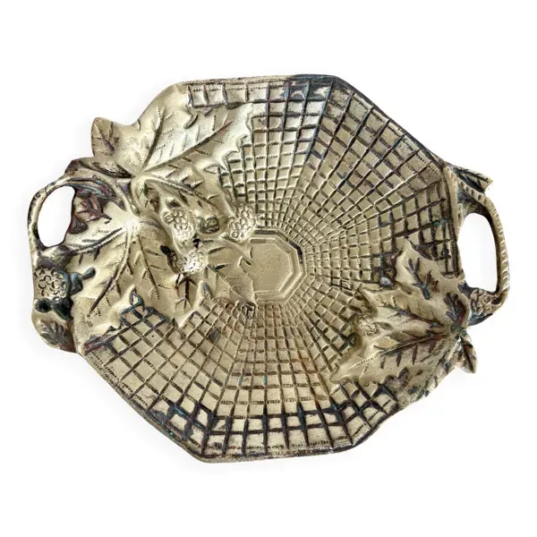 Coupelle ancienne laiton massif Style École de Nancy