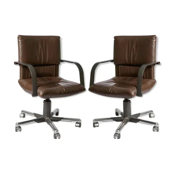 Paire de fauteuils par par Mario Bellini pour Vitra