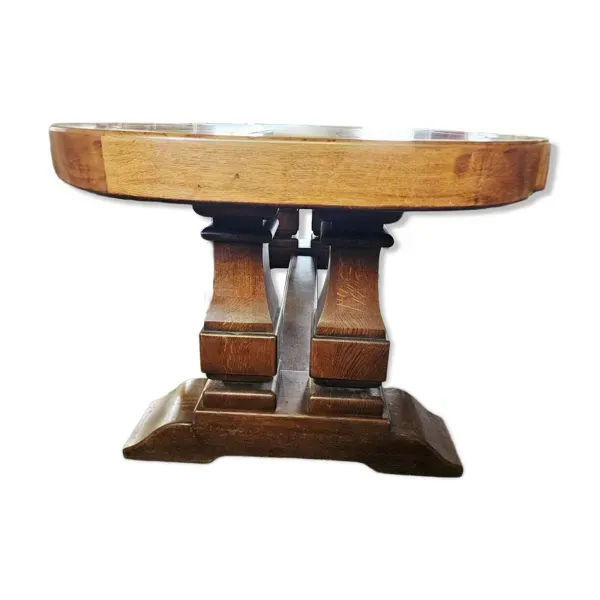 Grande table monastère ancienne en chêne massif – plateau exceptionnel