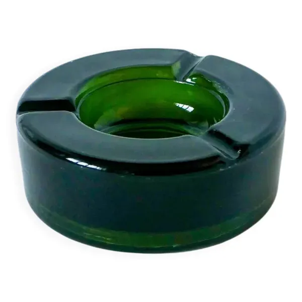 Cendrier Sendiver de bar, vert bouteille, 1970