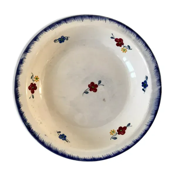 Plat creux Digoin Sarreguemines modèle ''Mary Lou'' années 40