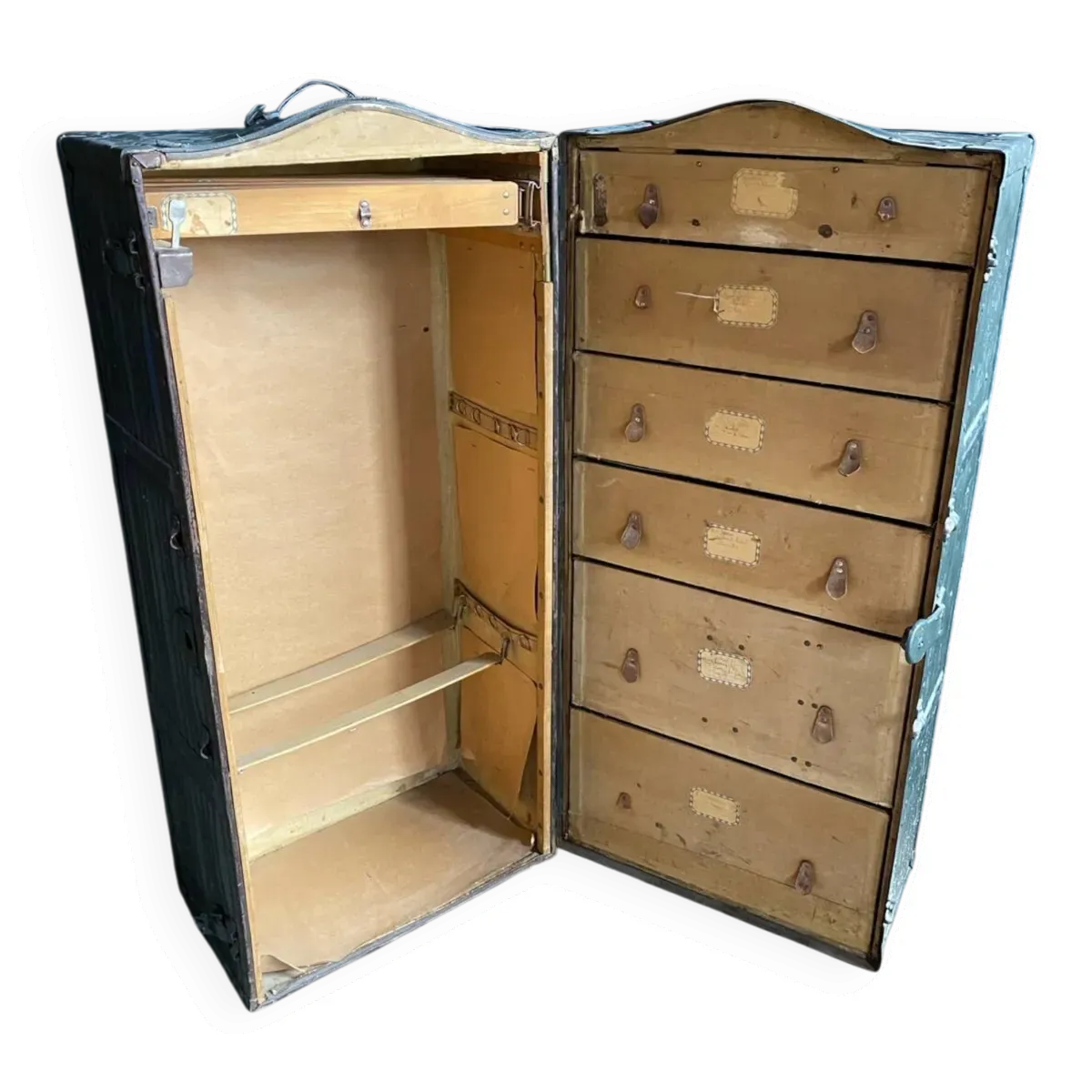 Grande malle belle époque de paquebot voyage