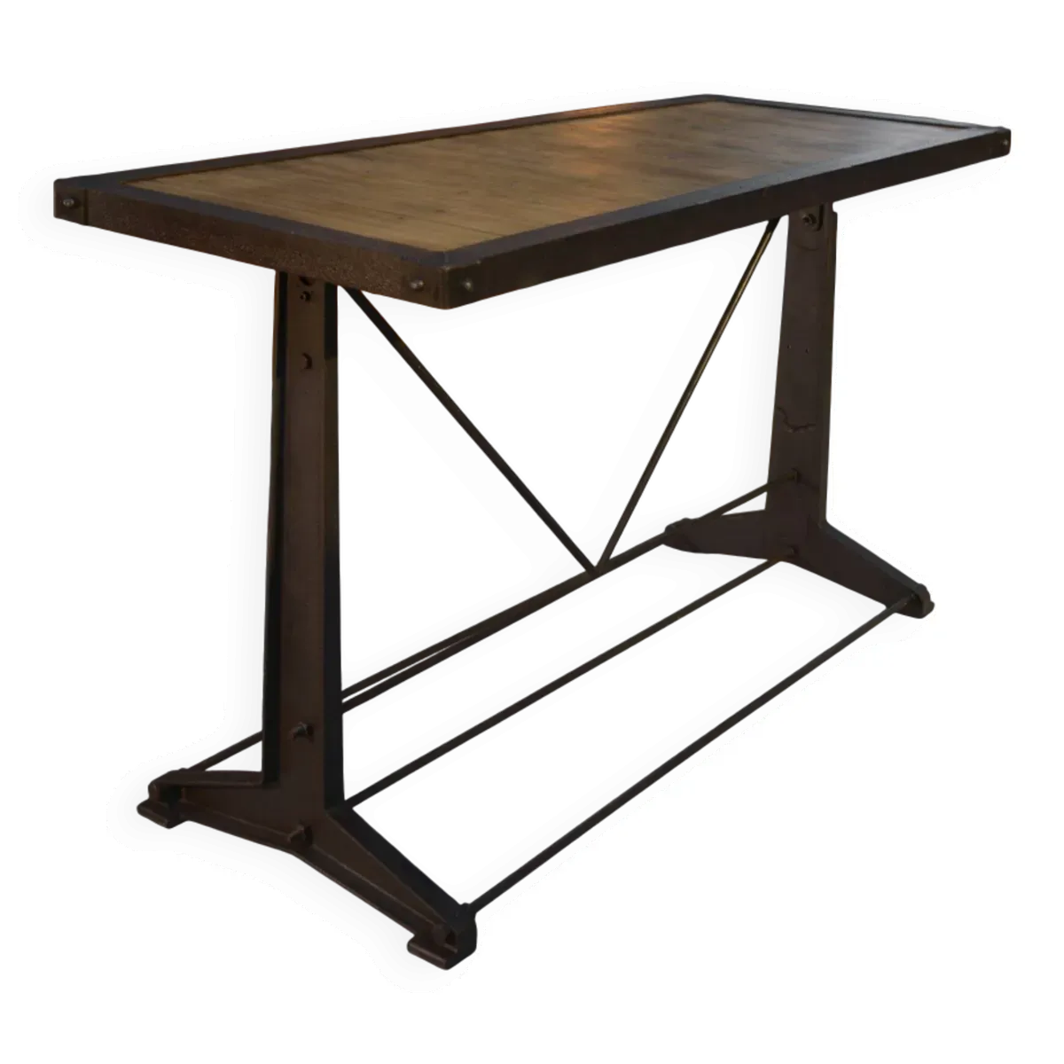Console industrielle en chêne