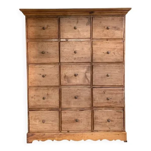 Commode, meuble de mercerie, de métier vintage