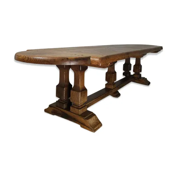 Table de monastère de caractère en chêne massif