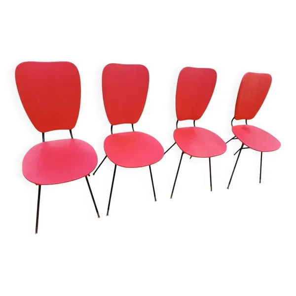 Suite de 4 chaises vintage