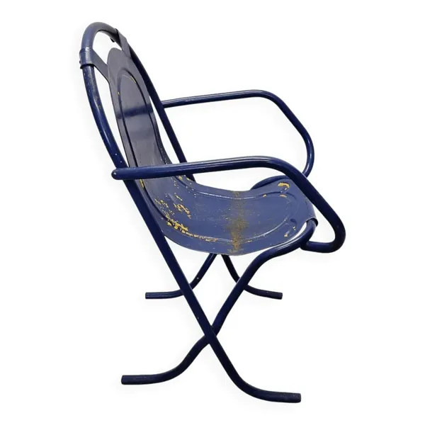 Chaise Stak A Bye Harry Sebel vintage bleue, années 1950