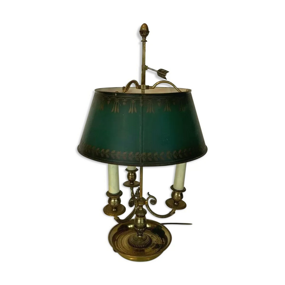 Lampe bouillotte en bronze et tôle, XXe siècle