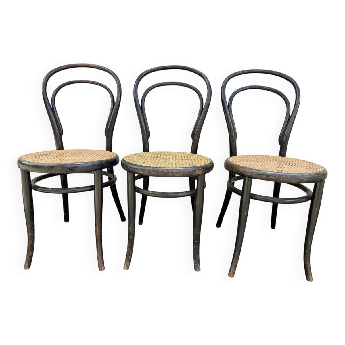 3 chaises bistrot N’14 Michael Thonet