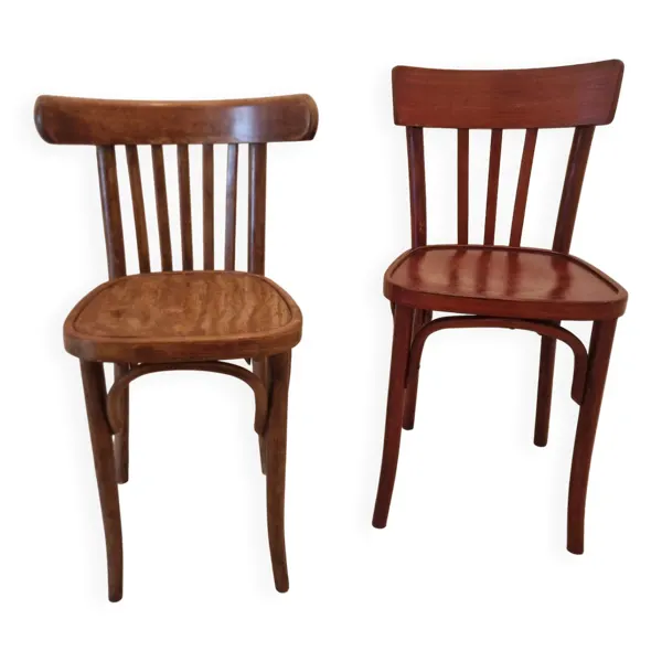 Lot de 2 chaises bistro dépareillées