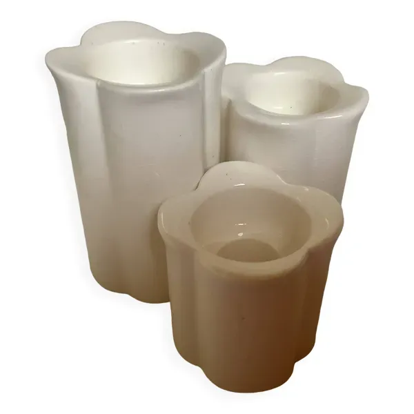 Trio de bougeoirs trèfle à quatre feuilles