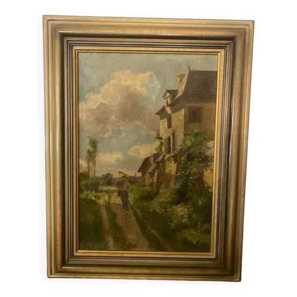 Paysage signé école du XXEME siècle