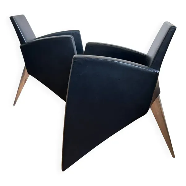 Fauteuils « J » de Philippe Starck pour Aleph, 1989, lot de 2