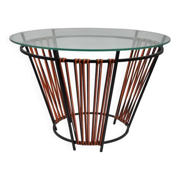 Table d’appoint design Un Autre Regard – Métal & verre