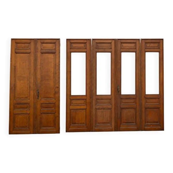 6 portes de séparation en chêne massif, 277cm de H (modèle d'exception)