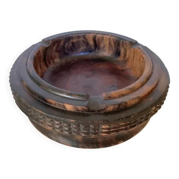 Vide poche, cendrier en bois massif