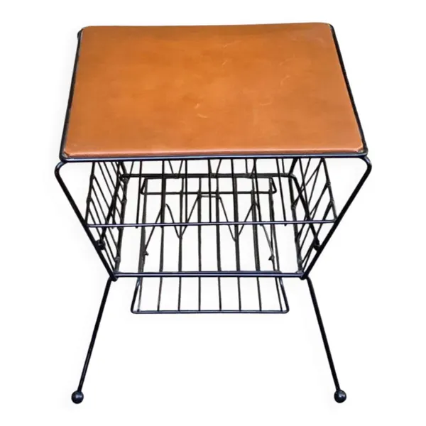 Porte-revues table d'appoint vintage style atomic mid-century modern