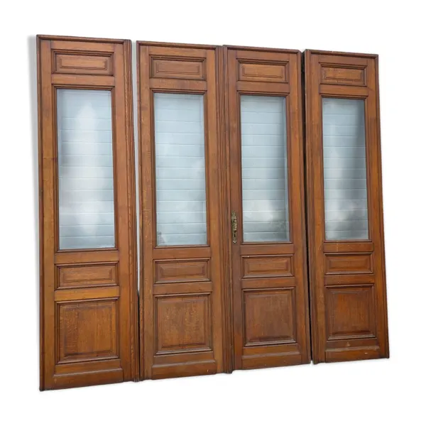 4 portes de séparation en chêne massif (haute qualité)