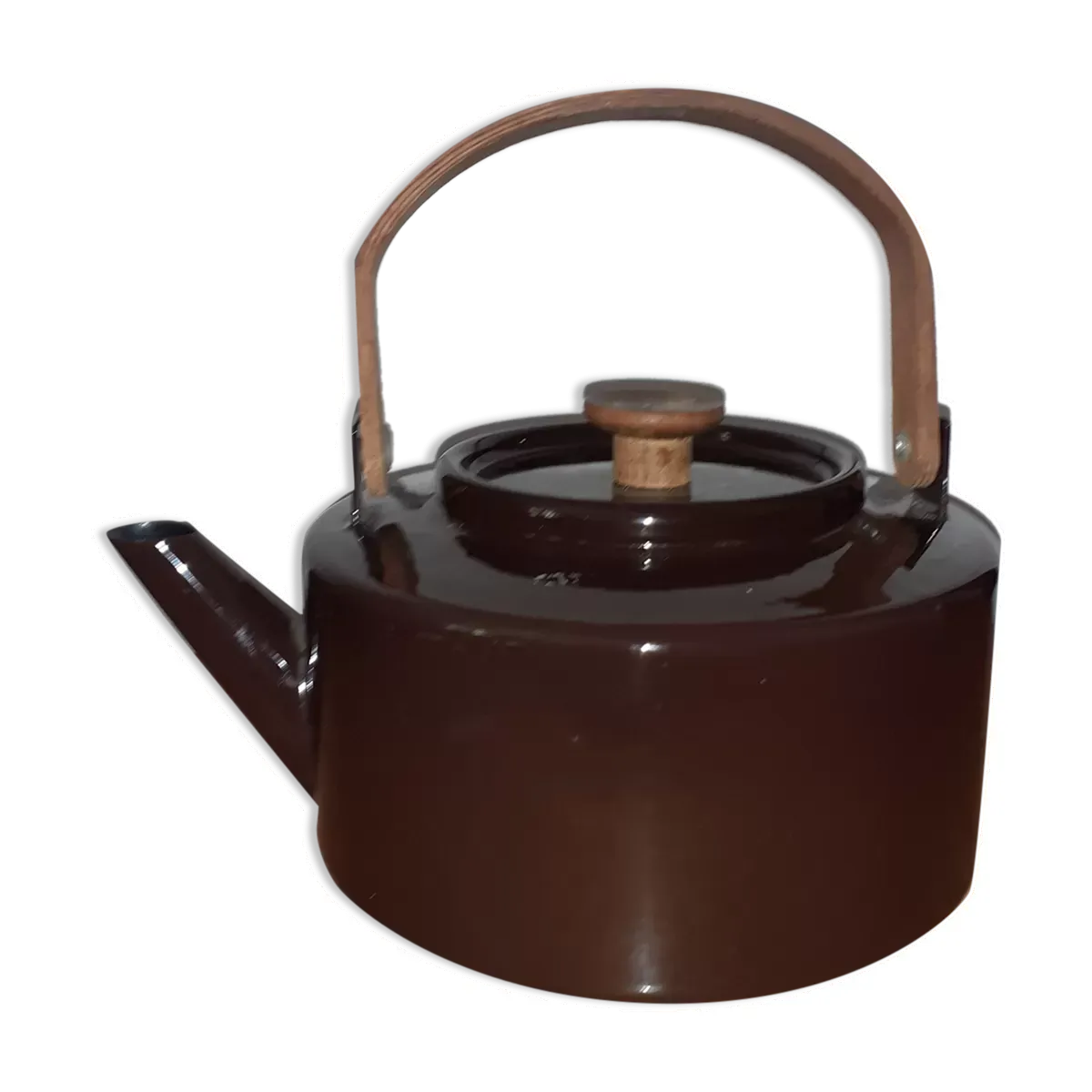 Théière bouilloire en tôle émaillée,  Mickaël Lax Copco