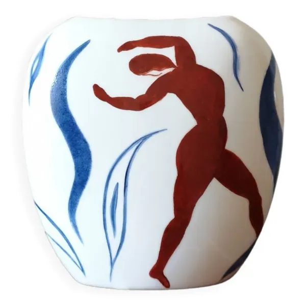 Vase silhouettes et danses dans le style de Matisse